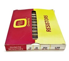 Ohmite "Brown Devil" 4000ohm 20w Resistor 1834 Lot of 9 NOS