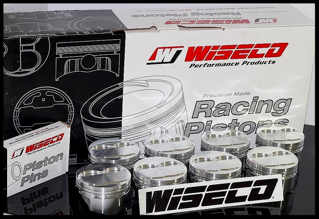 tooco SBC CHEVY 434 WISECO FORGED PISTONS 4.155 BORE +8cc DOME TOP