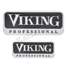 Viking Professional 4.5" and 3" Metal Emblem Logo Badge Self Adhesive Nameplate
