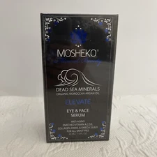 Mosheko Elevate Eye & Face Serum Dead Sea Minerals Anti-Aging NEW SEALED