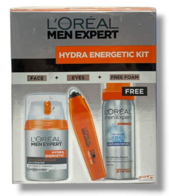 #ad L#x27;oreal Men Expert Hydra Energetic Kit 3 Pcs Sealed NEW As Seen In Pics $12.95