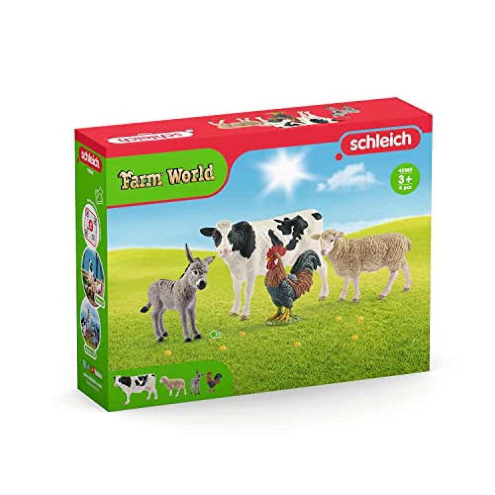 Schleich 42385 FARM WORLD Starter Set, da 3 anni, FARM WORLD - Figura, 10 x 15 x