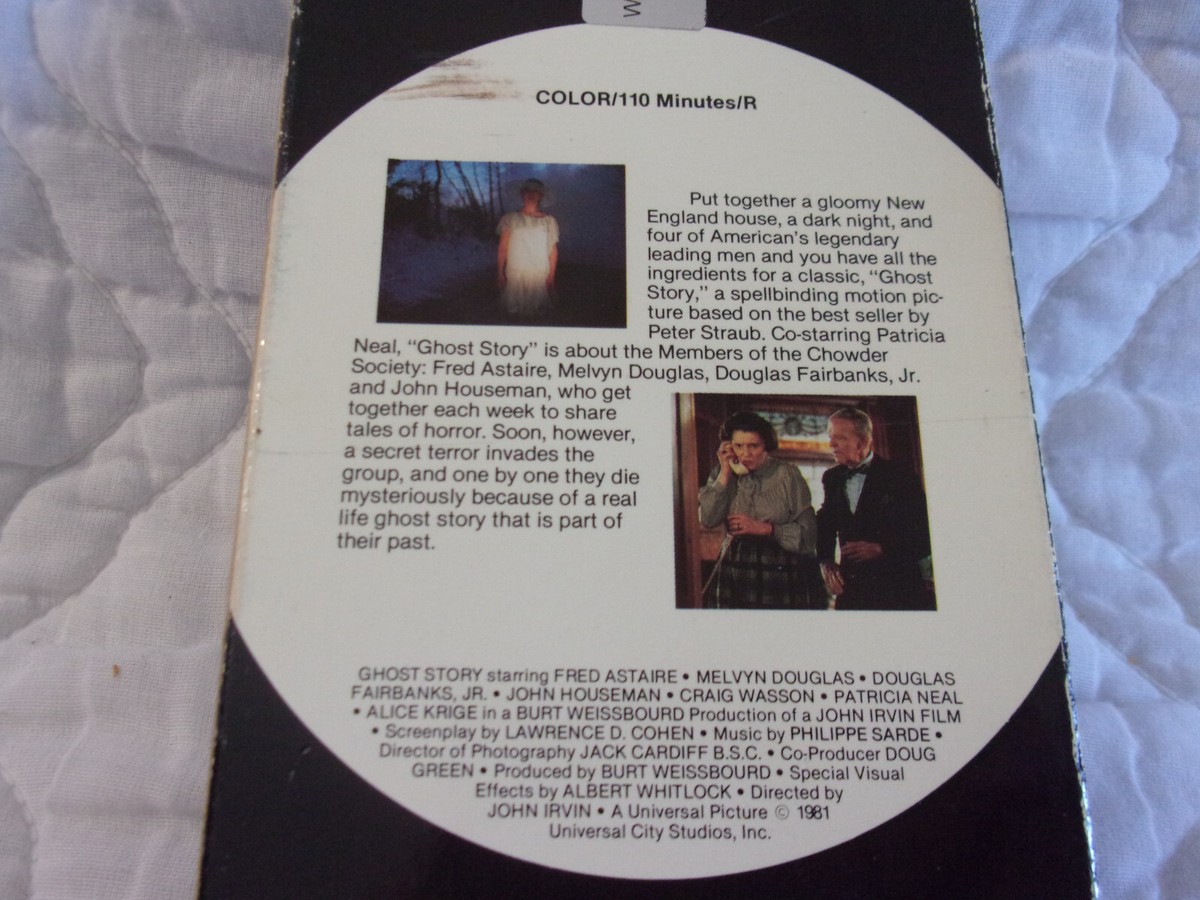 GHOST STORY VHS 80'S HORROR DEATH MCA VIDEO 1982 1986 FRED ASTAIRE