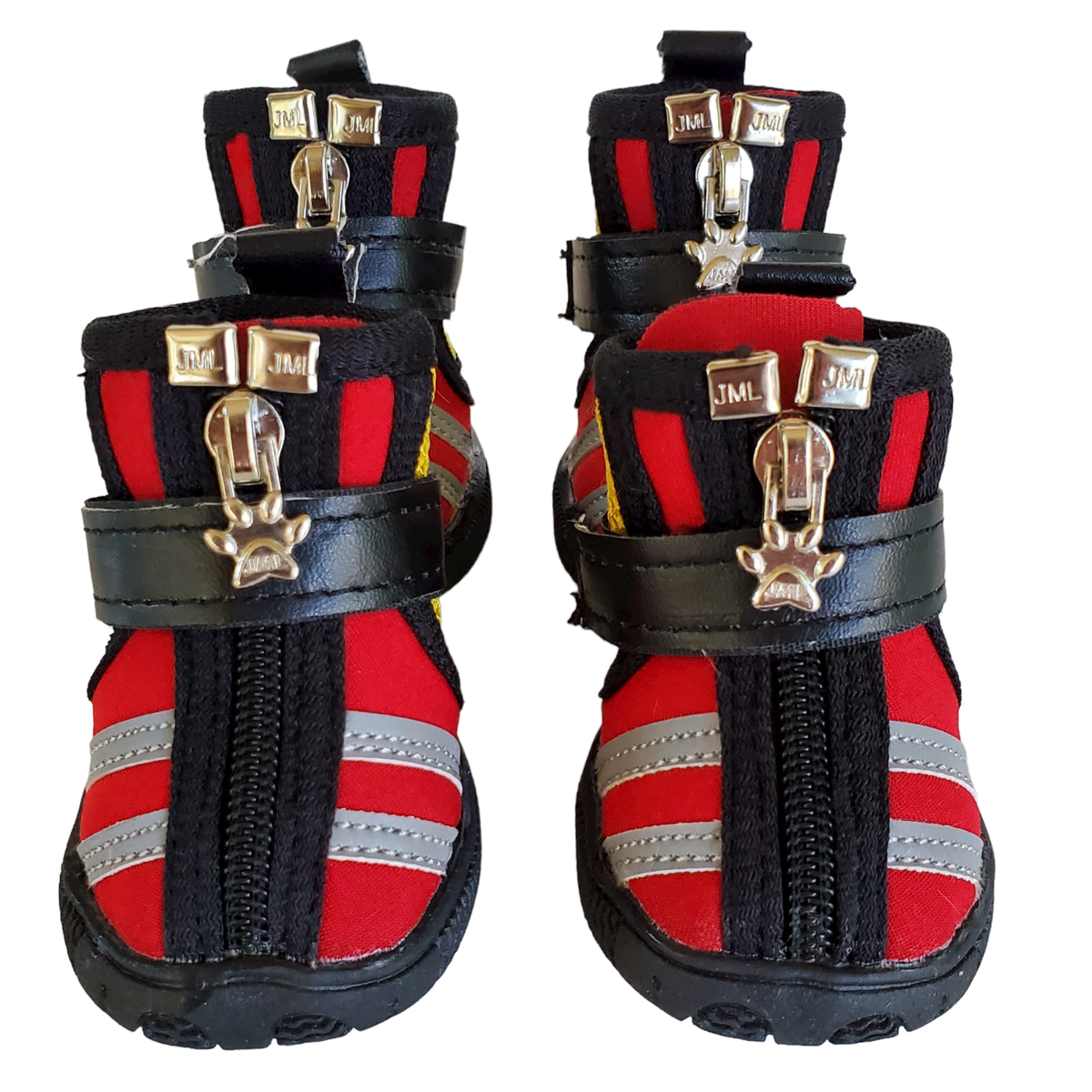 Dog Boots Size Small Pet Animal JML Black Red Reflective