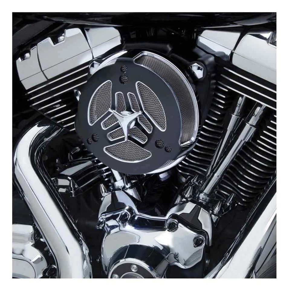 Ciro Tri-Bar Air Cleaner, Fits 08-16 H-D Touring Models - Black Finish 35151 - Imagem 2 de 2
