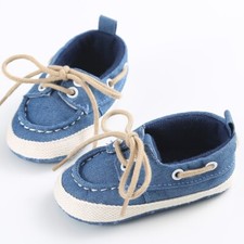 Baby Infant Classic Canvas Baby Shoes Boy Girl Soft Sole Size 1  3 0-18 Months 