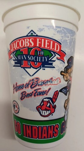 Cleveland Indians Souvenir 4-Cups Vintage 1990s Chief Wahoo Jacobs Field - Photo 12/23