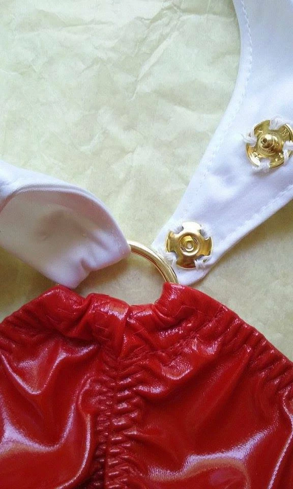 Disfraz de Vampirella Cuero PVC Látex Brillante Negro Foto 3 de 3