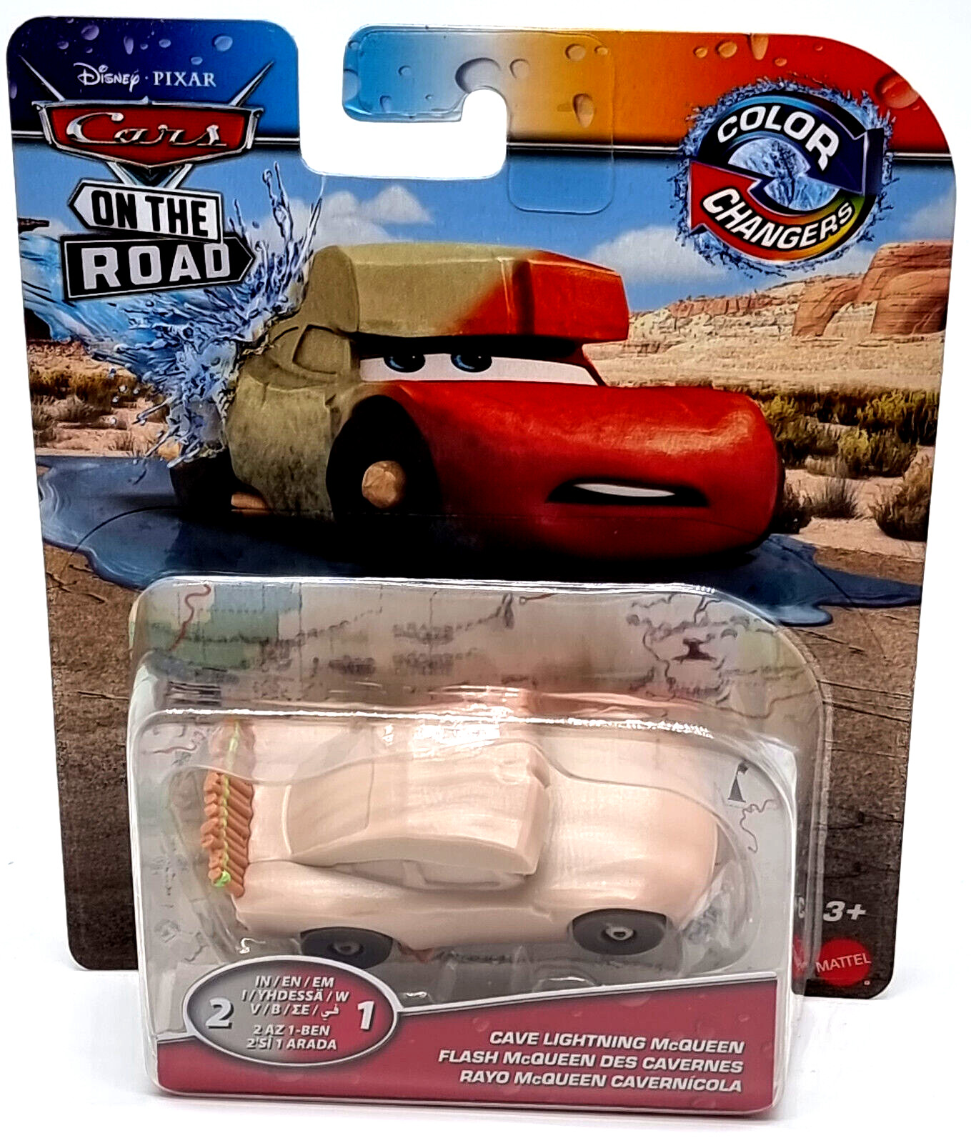 Машинки Disney PIXAR Меняют цвет Авто HMD67 Освещение пещеры Маккуин 4290₽