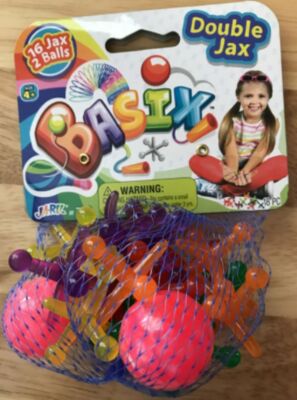 Double Jax Toy with Two Balls Jacks Game - Jacks Game For Ages 4 and up