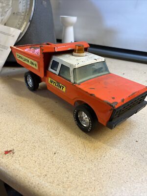 nylint vintage press steel truck American Pick Up Tipper Truck Modell orange