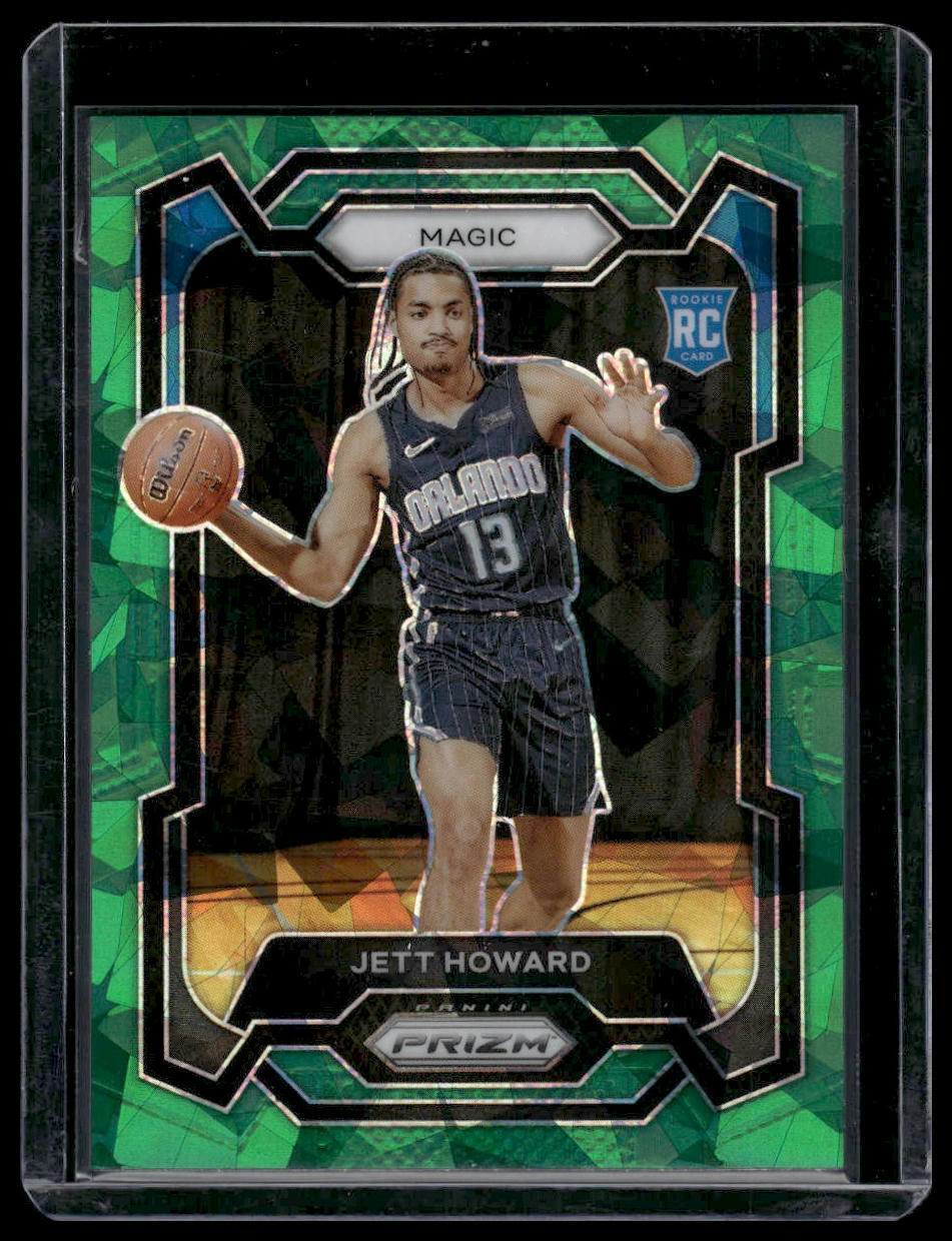 2023-24 Panini Prizm #132 Jett Howard Prizms Green Ice