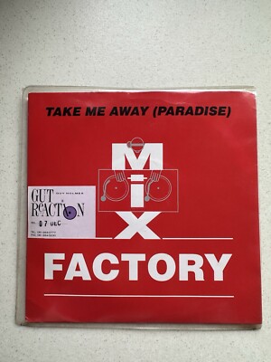 MIX FACTORY - Take Me Away. Promo Flyer.House/Breakbeat/Eurohouse. 7  Vinyl. VG+