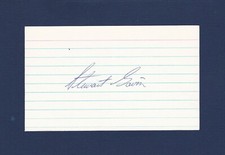 Stewart Gavin signed vintage hockey index card - Leafs-Whalers-Stars