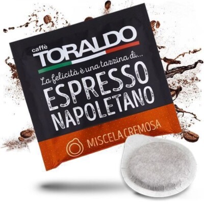 Toraldo Caffe Cialde ESE Pads 150 Stück Miscela Cremosa Napoli