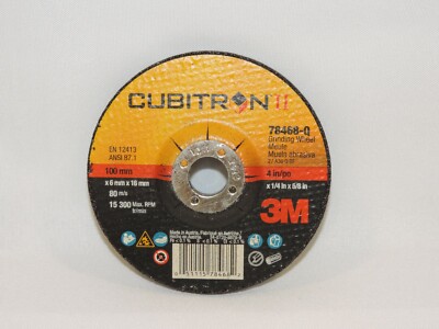 3M Cubitron II Depressed Center Grinding Wheel, T27, 5/PACK