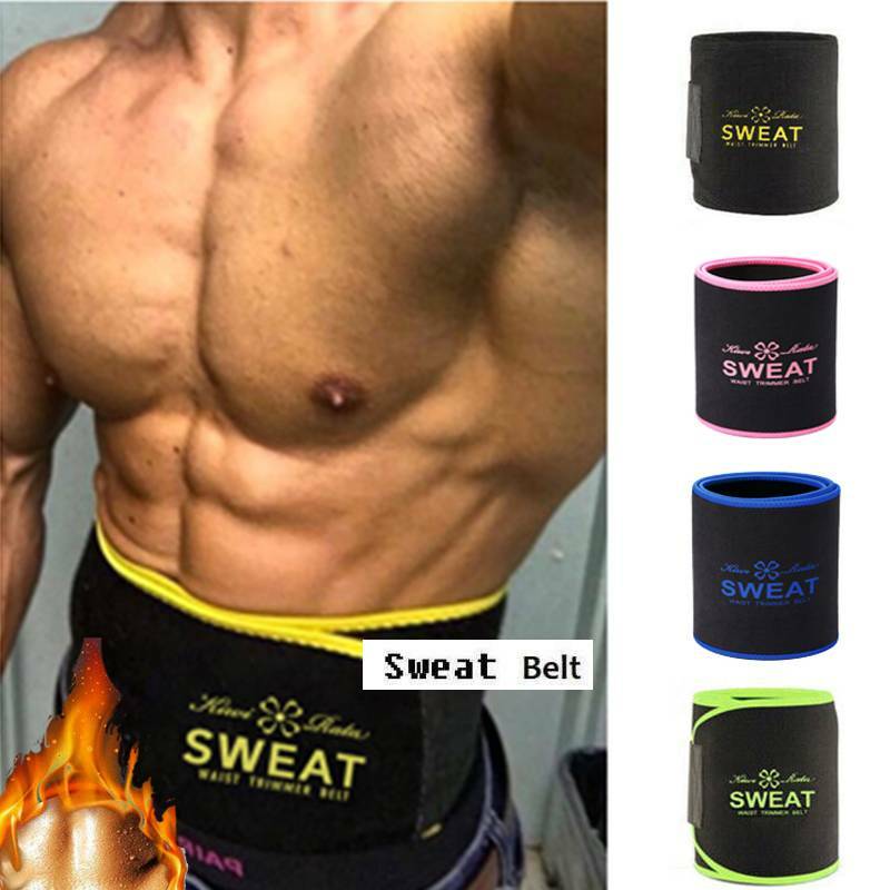 Kiwi-Rata Men Women Tummy Waist Cincher Sweat Band Wrap Belt