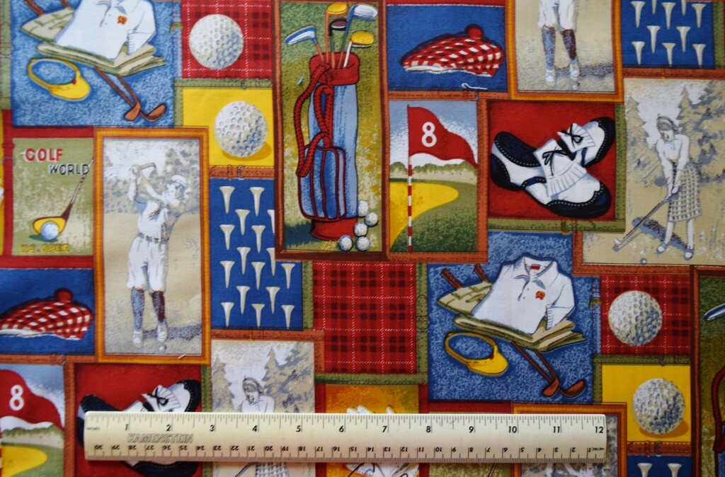 Patches Collage  By The 1/2 Yard Cotton Fabric