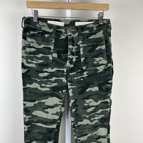 Anthropologie Pilcro Camo Corduroy Skinny Pants High Rise Womens Size 27 - Picture 3 of 7
