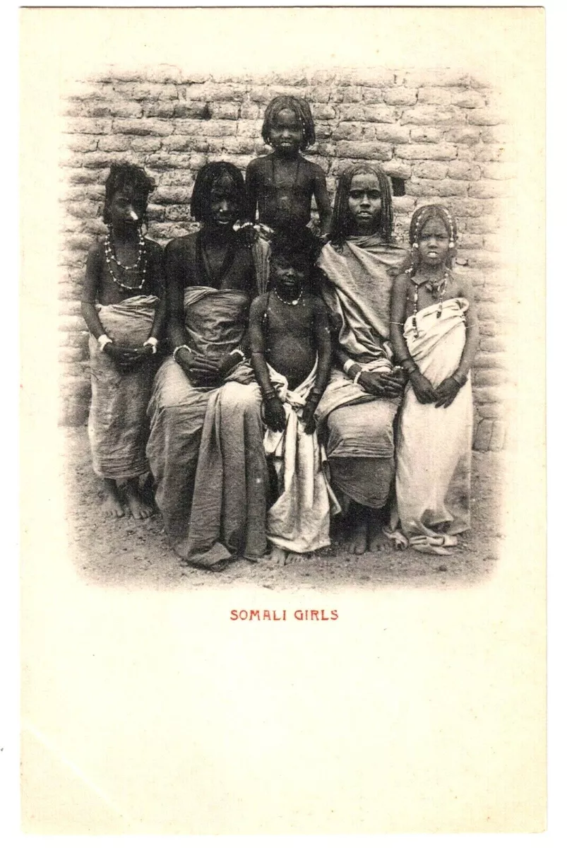 1901-1907 Somali Girls, British Somalia, East Africa. Real Photo Postcard |  eBay