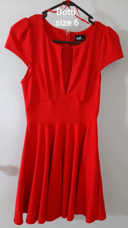 dotti red dress