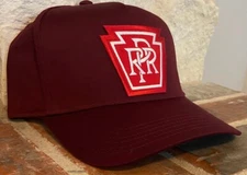 Cap / Hat -(Maroon) Pennsylvania Railroad (PRR) #7389 - NEW