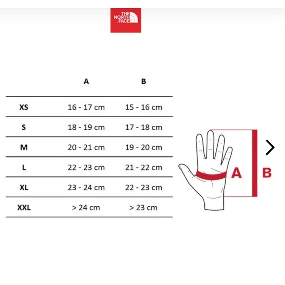 The North Face Gloves Size Guide Store