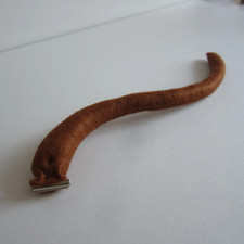 Clip on Mouse Tail Hand Made of Brown Felt Suitable for Children