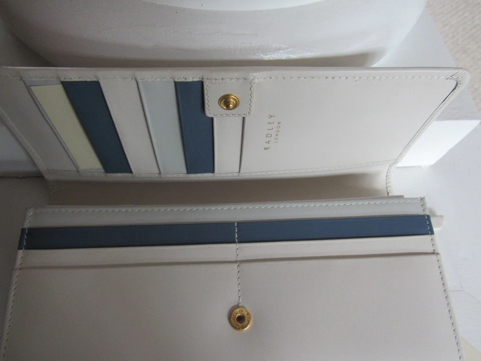 Cartera sin asas Radley London JOY OF CLOTHES grande natural nueva con etiquetas $118 Foto 3 de 4