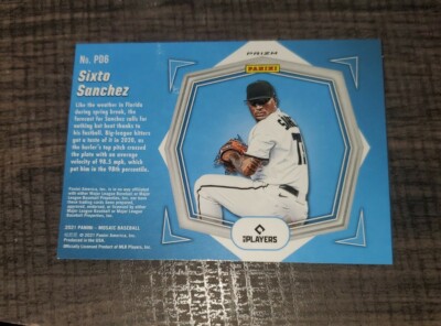 ୨୧⑅*ページ 2021 Panini Mosaic #PD6 Sixto Sanchez DEBUTS GREEN MOSAIC