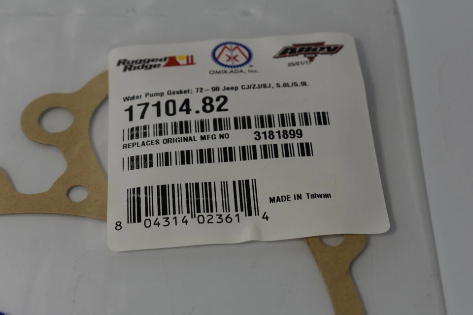 Omix-Ada 17104.82 Engine Water Pump Gasket - Image 2 of 2