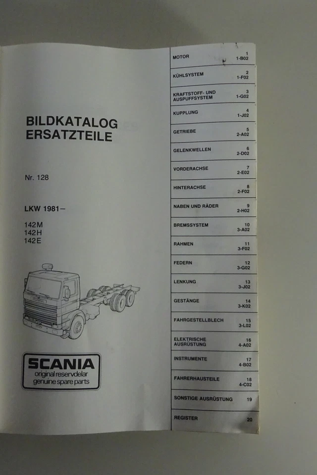Catalogo Immagini Scania Camion 142 M / H / E V8 Anno 1982 - Immagine 2 di 4