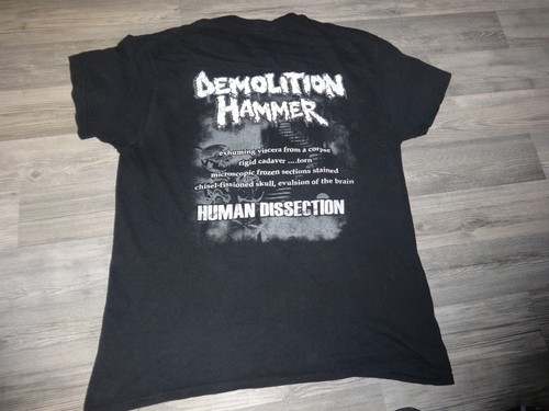 Demolition Hammer Vintage Shirt Thrash Metal Sodom Evildead Exodus Exhumer Risk - Imagen 3 de 5