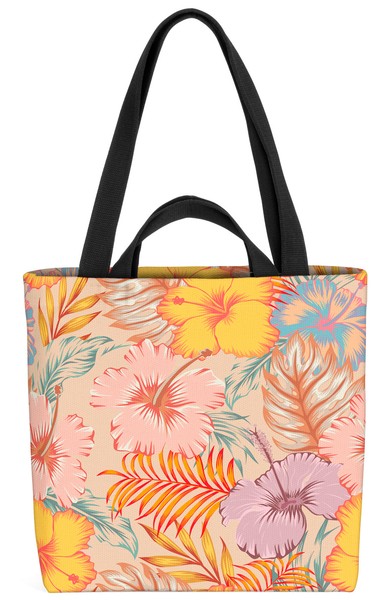 Hawaii Blumenmuster Hibiskus Tasche GeblüMt Blumenstrauß Muster Floral Pflanzen-image