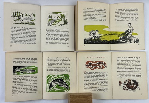 6 True to Life Stories Eschmeyer Fisherman Press Bluegill Bass Trout Rabbit +2 - Foto 5 di 17