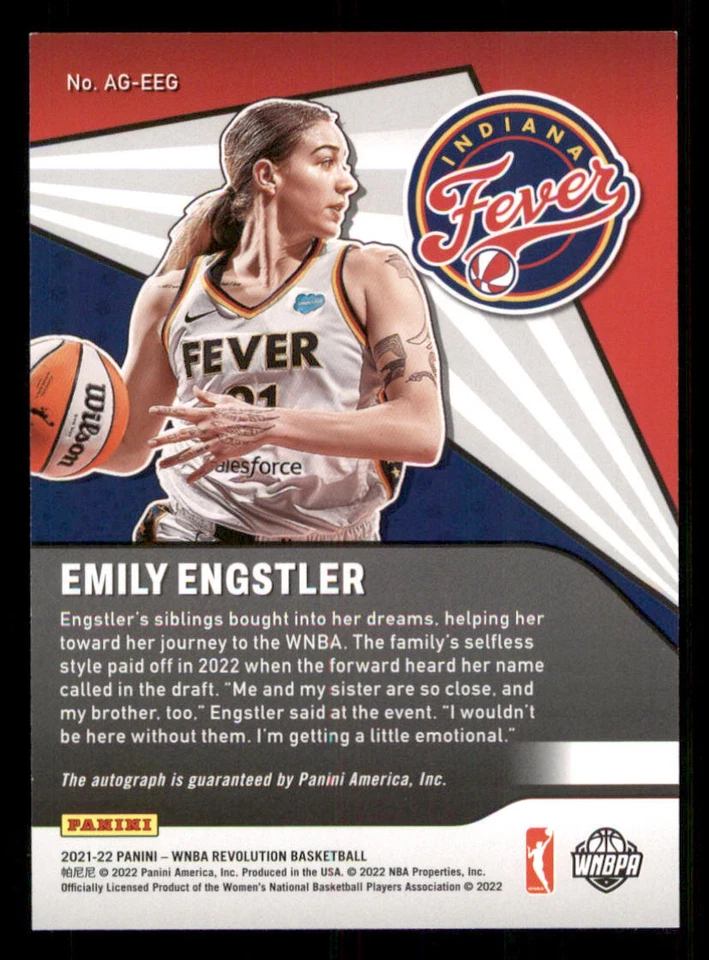 2022 Panini Revolution WNBA Auto #21 Emily Engstler - Image 2 of 2