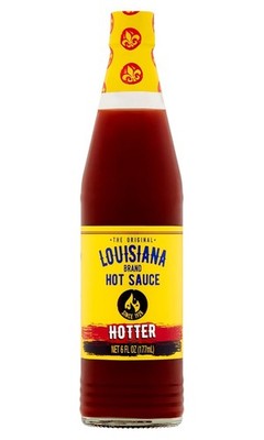 Louisiana Brand Hot Sauce, Hotter Hot Sauce (6 Fl Oz (Pack of 1))