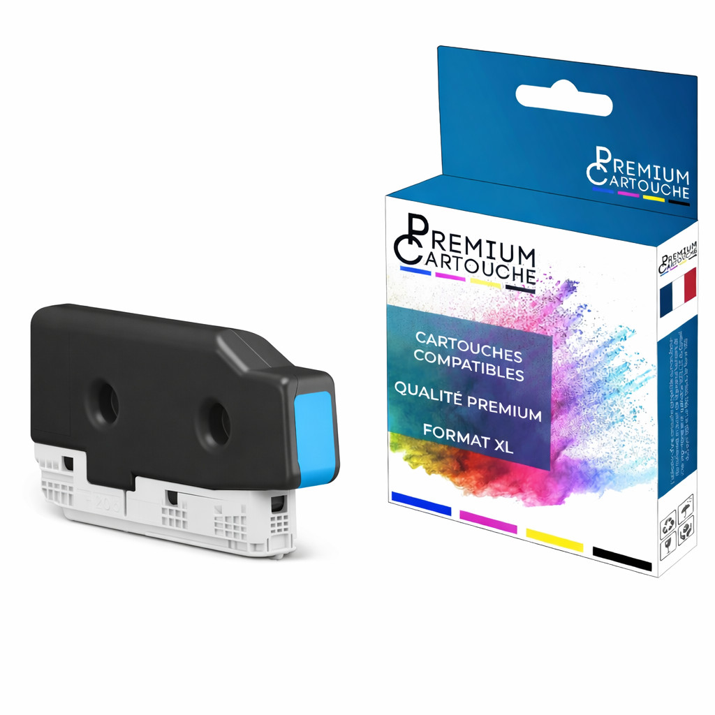 Cartouche T08Q2 cyan compatible pour photos de vacances