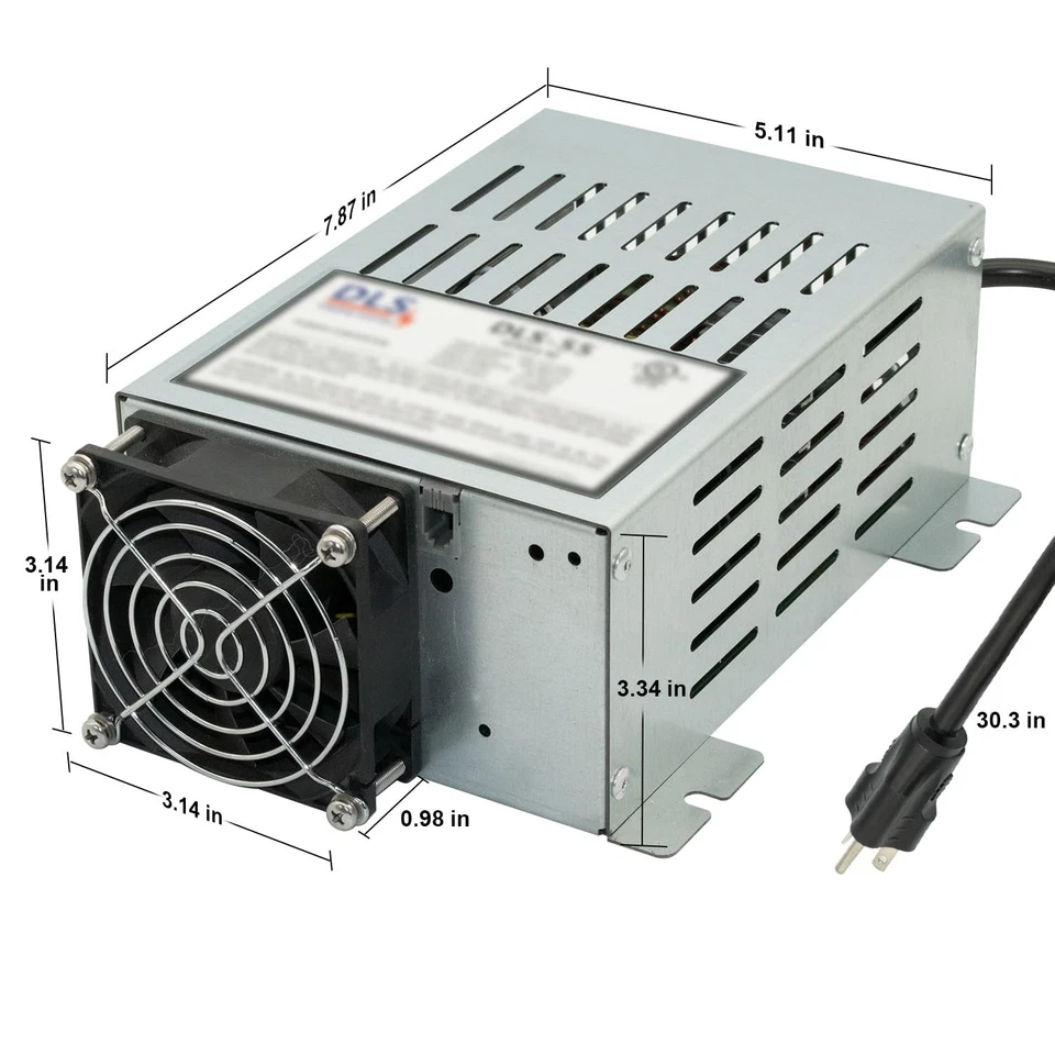 ** NEW Power Converter w/ 3 Stages | DLS-55 | 55 Amp / 12V RV Battery Charger | - Image 3 of 4