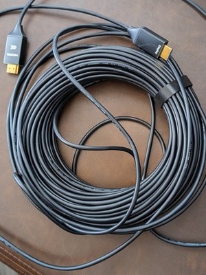 Capshi Fiber Optic HDMI Cable 100ft 4K Support High Speed CL3 Rated Shielded