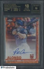 2019 Topps Chrome Orange Wave Refractor Peter Alonso RC /25 BGS 10 w/ 10 AUTO