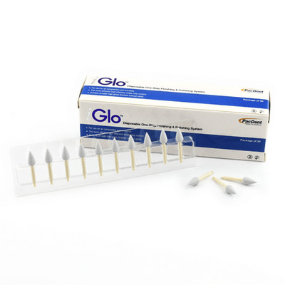 Pac-Dent PG-04 iGlo Disposable One-Step Silicone Dental Polisher Points 30/Pk