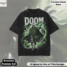 Doctor Doom Retro Comic Villain Oversized Unisex Graphic T‑Shirt