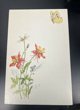 Vintage Current Stationery, Cards Set China Florals Columbine Made in USA UNUSED