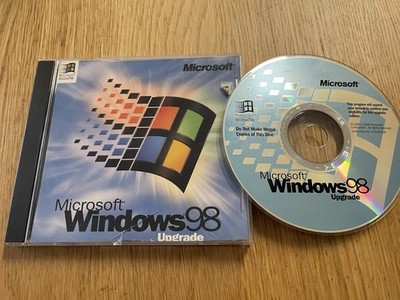 Microsoft Windows 98 Upgrade Disc CD W/ Product Key