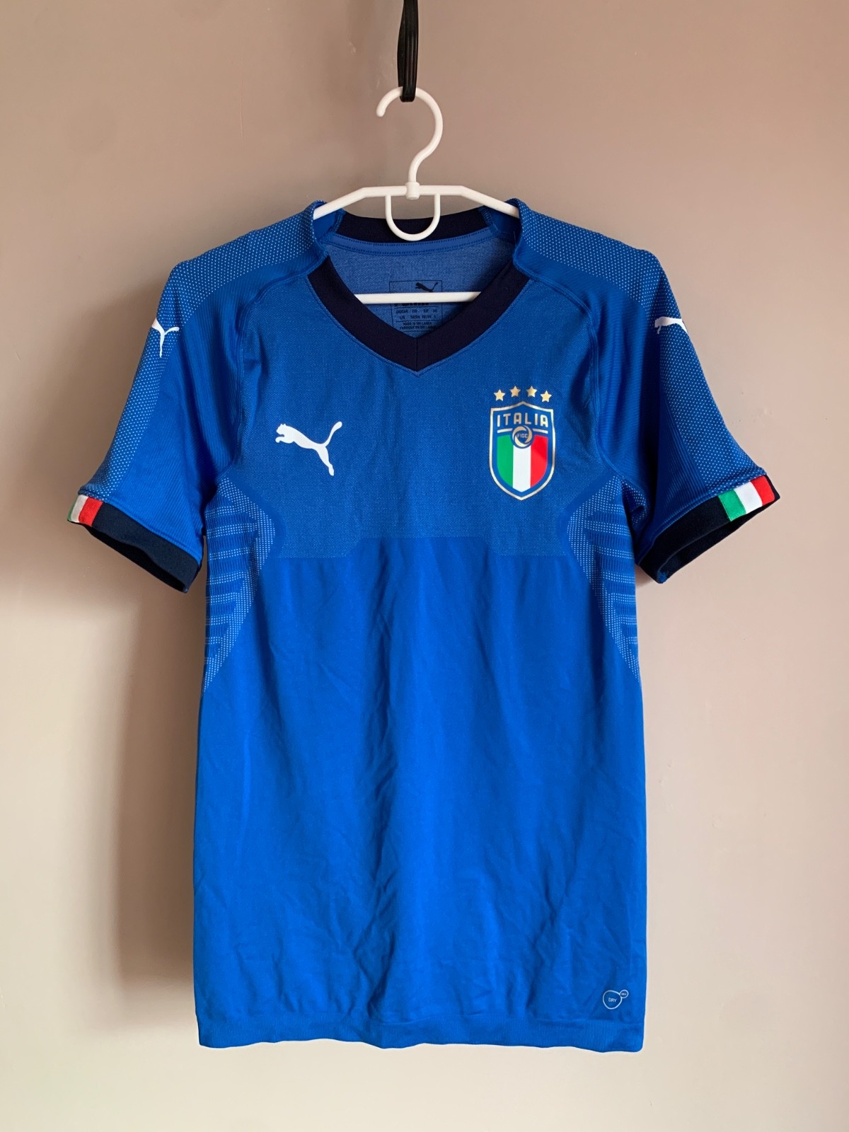 Italy 2017/2018 Home Football Shirt Puma Player Issue Soccer Jersey Size L