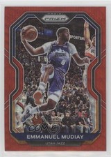 2020-21 Panini Prizm Ruby Wave Prizm Emmanuel Mudiay #176 0nr3