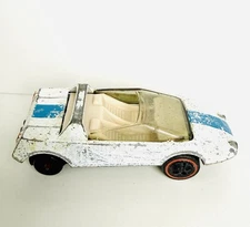 Hot Wheels Redline 1970 Jack Rabbit Special White Enamel w Stripe White Interior