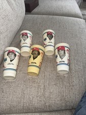 (5) 1979 Philadelphia Phillies Plastic Cups-2 Rose, Schmidt, Luzinski, Bowa