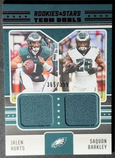 2024 Panini Rookies & Stars-Team Duals Jalen Hurts, Saquon Barkley #TD-PHL /399